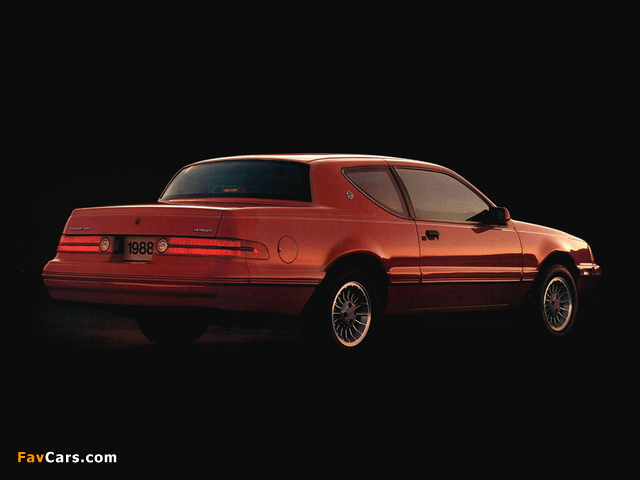 Photos of Mercury Cougar XR-7 1987–88 (640 x 480)