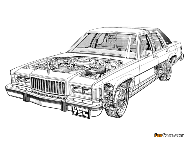 Mercury Grand Marquis 1983–87 wallpapers (640 x 480)