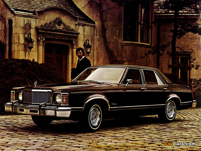 Mercury Grand Monarch Ghia 4-door Sedan 1975–76 wallpapers (640 x 480)