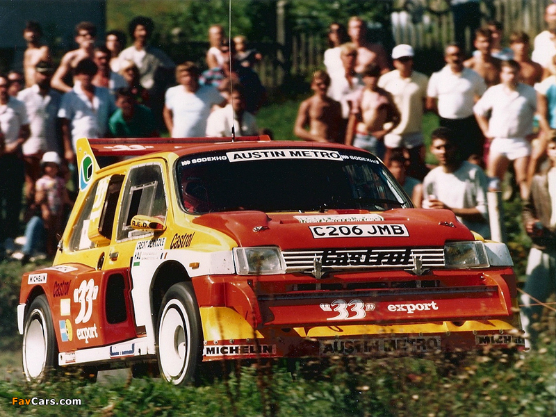 Images of MG Metro 6R4 Group B Rally Car 1985–86 (800 x 600)