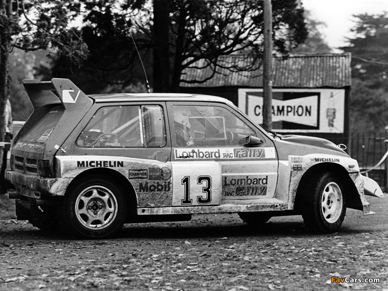 MG Metro 6R4 Group B Rally Car 1984–86 pictures (800 x 600)