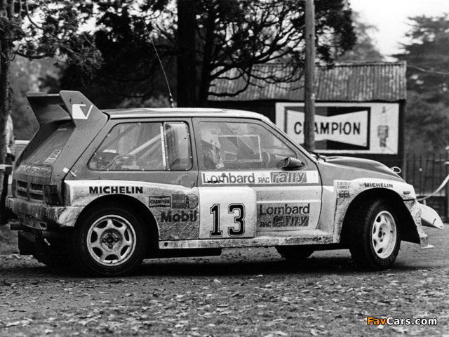 MG Metro 6R4 Group B Rally Car 1984–86 pictures (640 x 480)