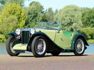 Voiture Miniature Spot-On 1/42 - MG PB MIDGET 1935 - Bleue - Défaut