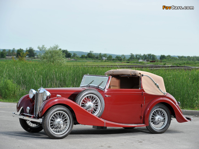 MG VA Drophead Coupe by Tickford 1939 wallpapers (640 x 480)
