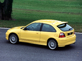 MG ZR 160 3-door EU-spec 2001–04 pictures