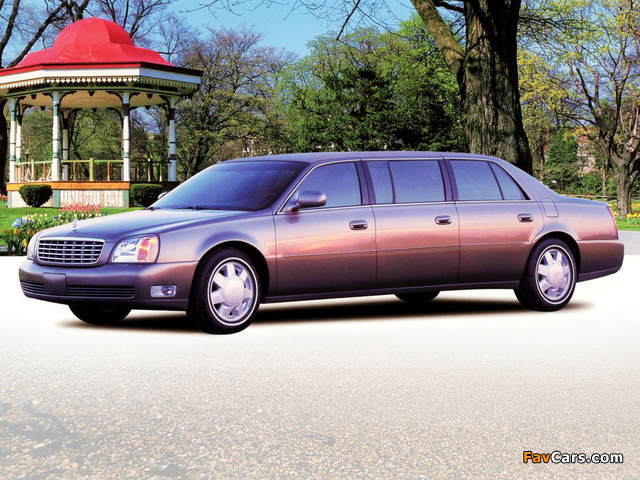 Cadillac DeVille Presidential Limousine by Miller-Meteor 2000–05 wallpapers (640 x 480)