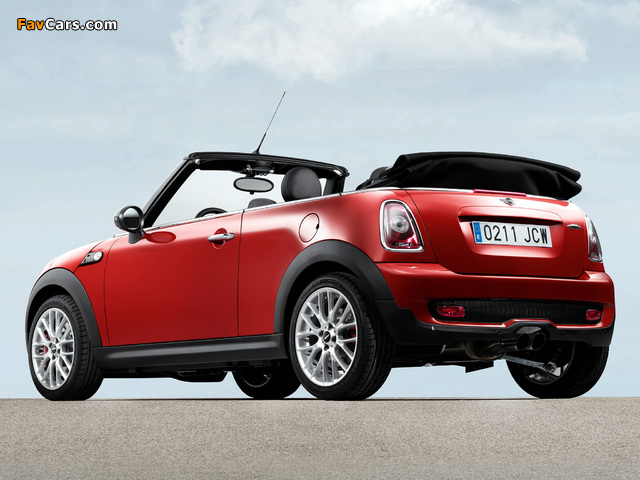 Mini John Cooper Works Cabrio (R57) 2009–10 images (640 x 480)