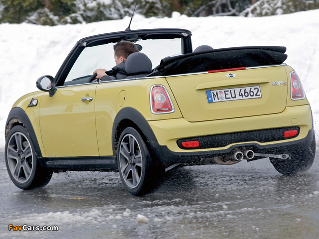 Mini Cooper S Cabrio (R57) 2009–10 images (640 x 480)