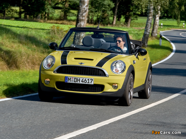 Mini Cooper S Cabrio (R57) 2009–10 photos (640 x 480)