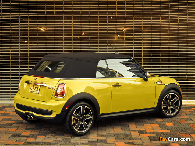 Mini Cooper S Cabrio US-spec (R57) 2009–10 pictures (640 x 480)