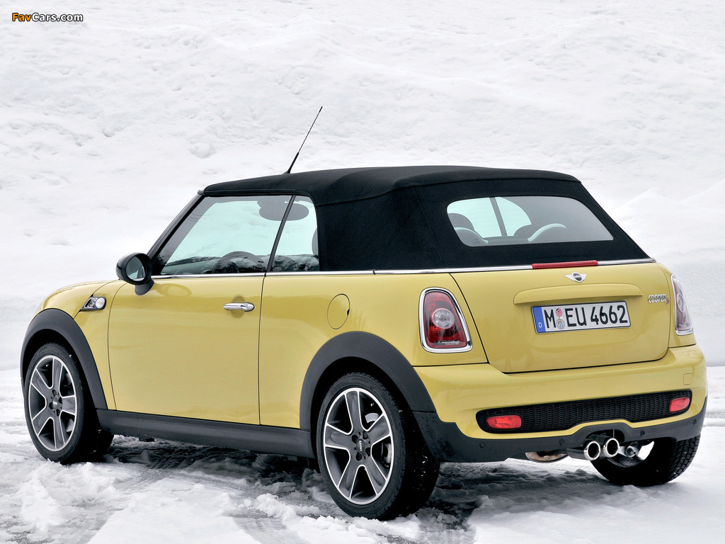 Mini Cooper S Cabrio (R57) 2009–10 wallpapers (1024 x 768)