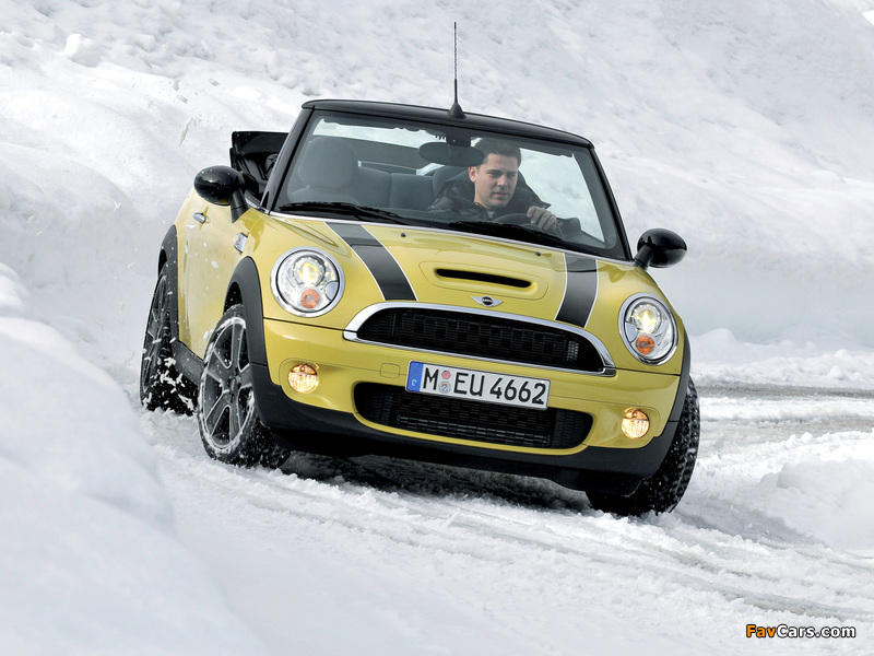 Mini Cooper S Cabrio (R57) 2009–10 wallpapers (800 x 600)