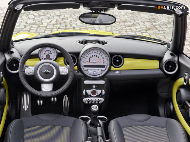 Mini Cooper S Cabrio (R57) 2009–10 wallpapers (640 x 480)