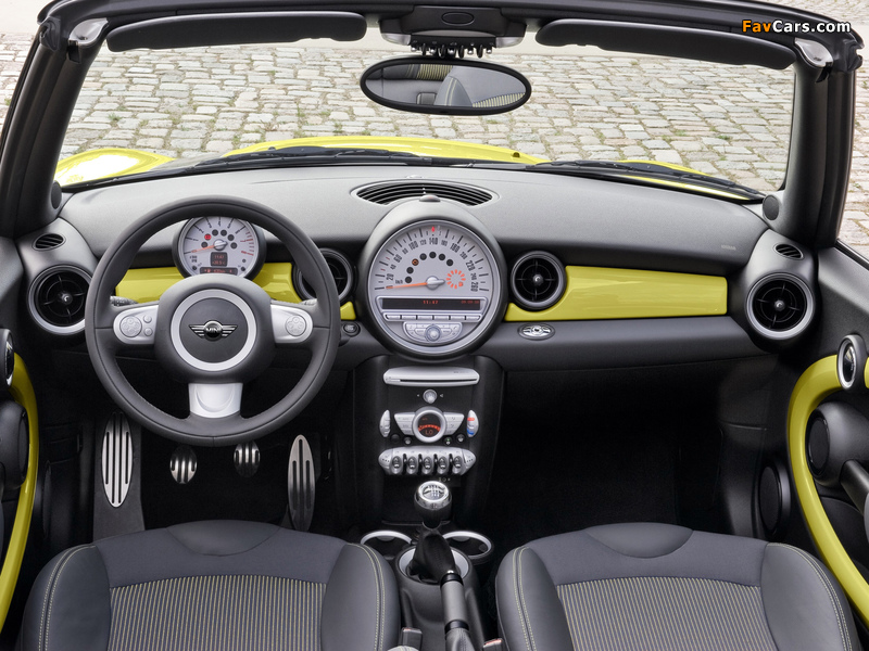 Mini Cooper S Cabrio (R57) 2009–10 wallpapers (800 x 600)