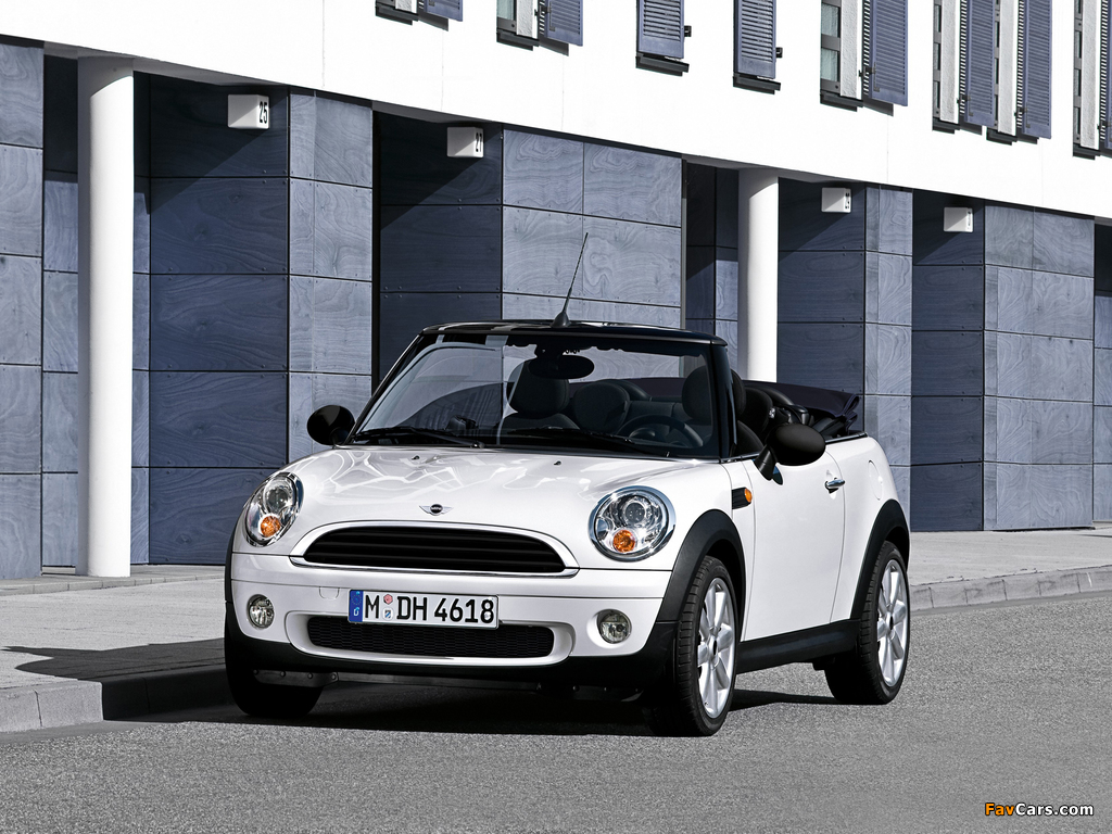 Mini One Cabrio (R57) 2009–10 wallpapers (1024 x 768)