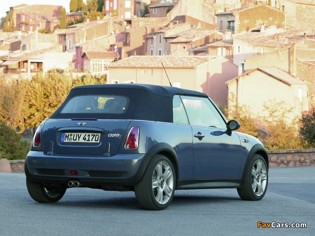 Pictures of Mini Cooper S Cabrio (R52) 2004–08 (640 x 480)