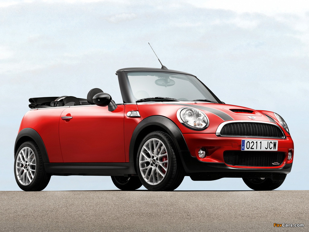 Mini John Cooper Works Cabrio (R57) 2009–10 wallpapers (1024 x 768)