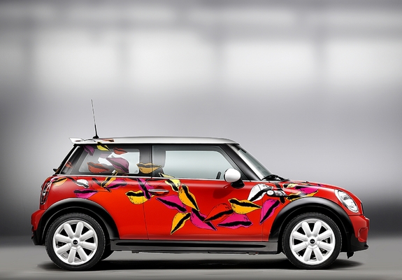 Mini Cooper S Art Car by Diane von Furstenberg 2010 wallpapers