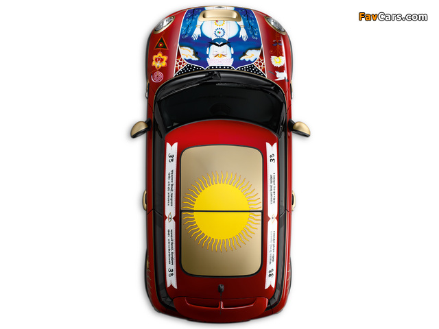 Mini Cooper S Art Car by George Harrison (R56) 2009 wallpapers (640 x 480)