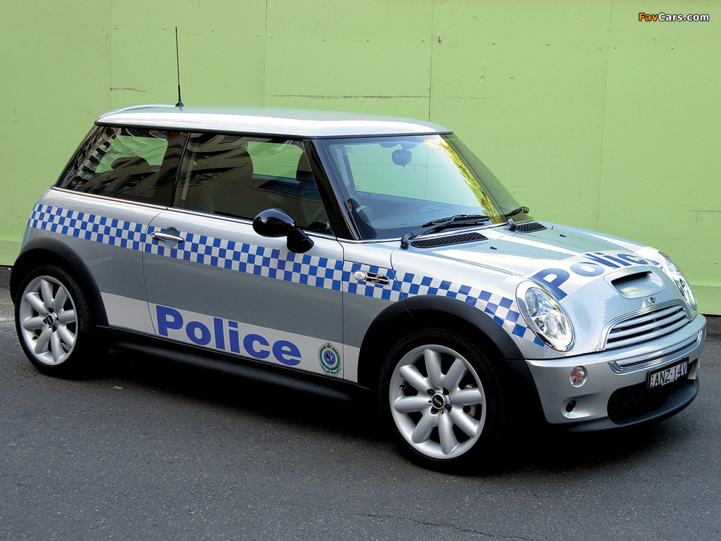 Mini Cooper S Police (R53) 2003–04 wallpapers (1024 x 768)