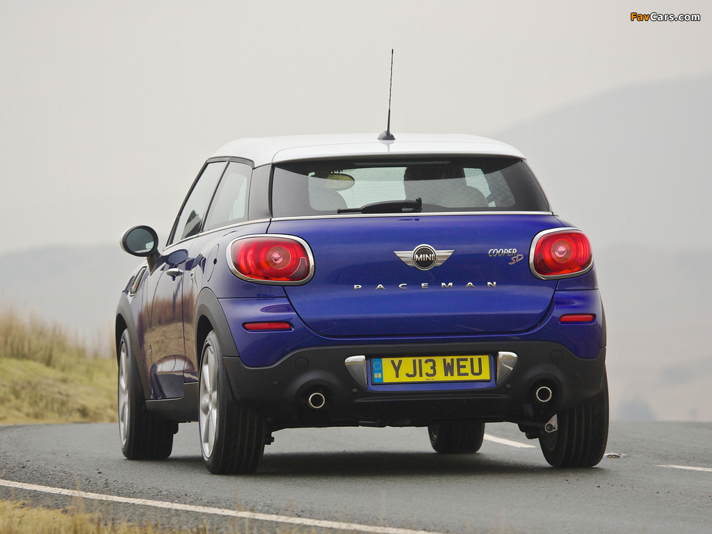 Pictures of MINI Cooper SD Paceman All4 UK-spec (R61) 2013 (1024 x 768)