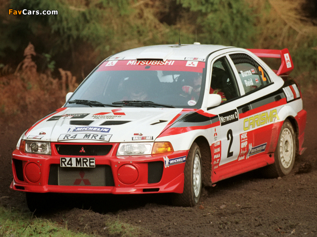 Mitsubishi Carisma GT Evolution V Gr.A WRC 1998 wallpapers (640 x 480)