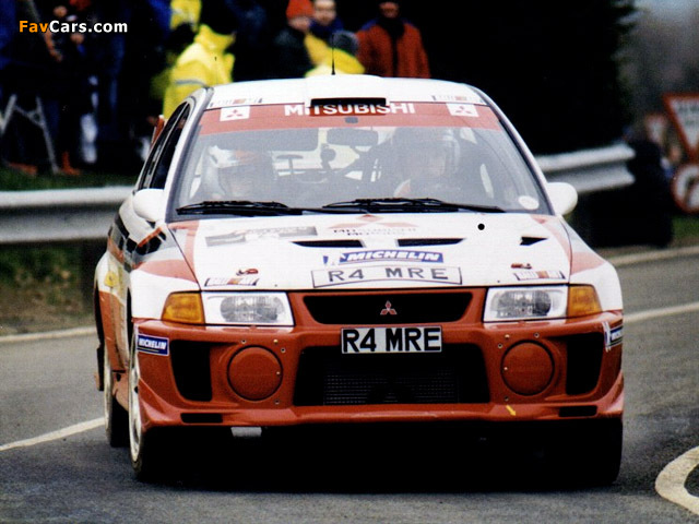 Mitsubishi Carisma GT Evolution V Gr.A WRC 1998 wallpapers (640 x 480)
