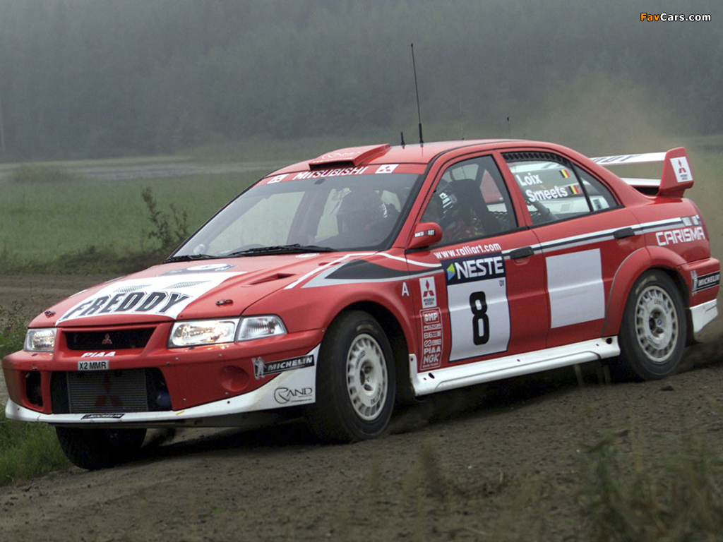 Mitsubishi Carisma GT Evolution VI Gr.A WRC 1999–2001 photos (1024 x 768)