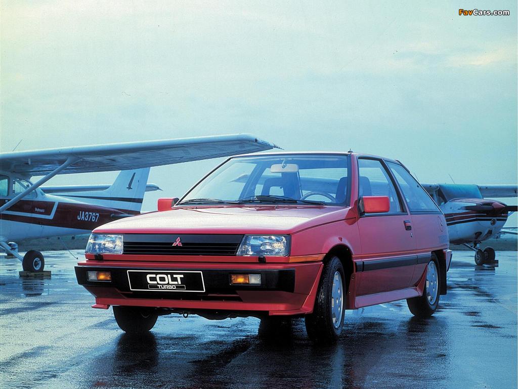 Mitsubishi Colt Turbo 3-door 1984–88 images (1024 x 768)
