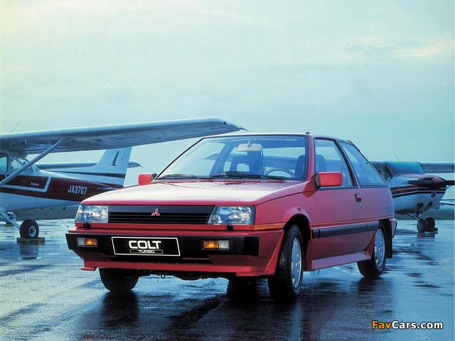 Mitsubishi Colt Turbo 3-door 1984–88 images (640 x 480)