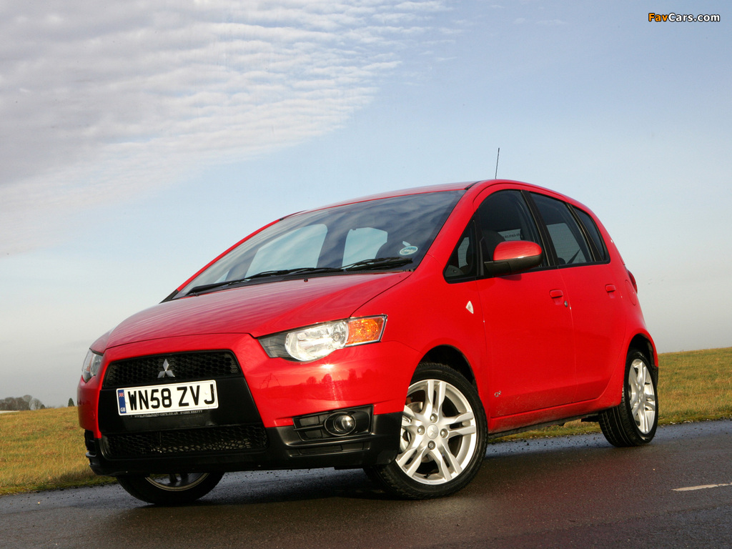 Mitsubishi Colt 5-door UK-spec 2009 wallpapers (1024 x 768)