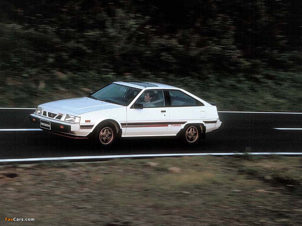 Mitsubishi Cordia Turbo 1986–88 wallpapers (1024 x 768)