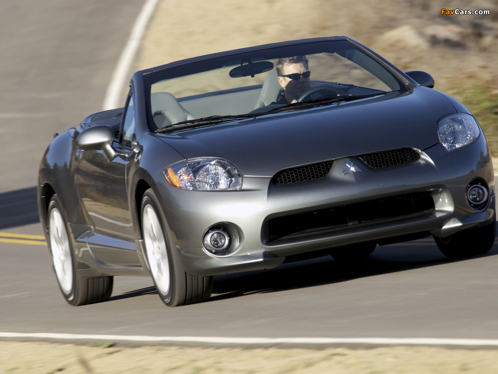 Images of Mitsubishi Eclipse GT Spyder Premium Sport Package North America 2006–08 (1024 x 768)