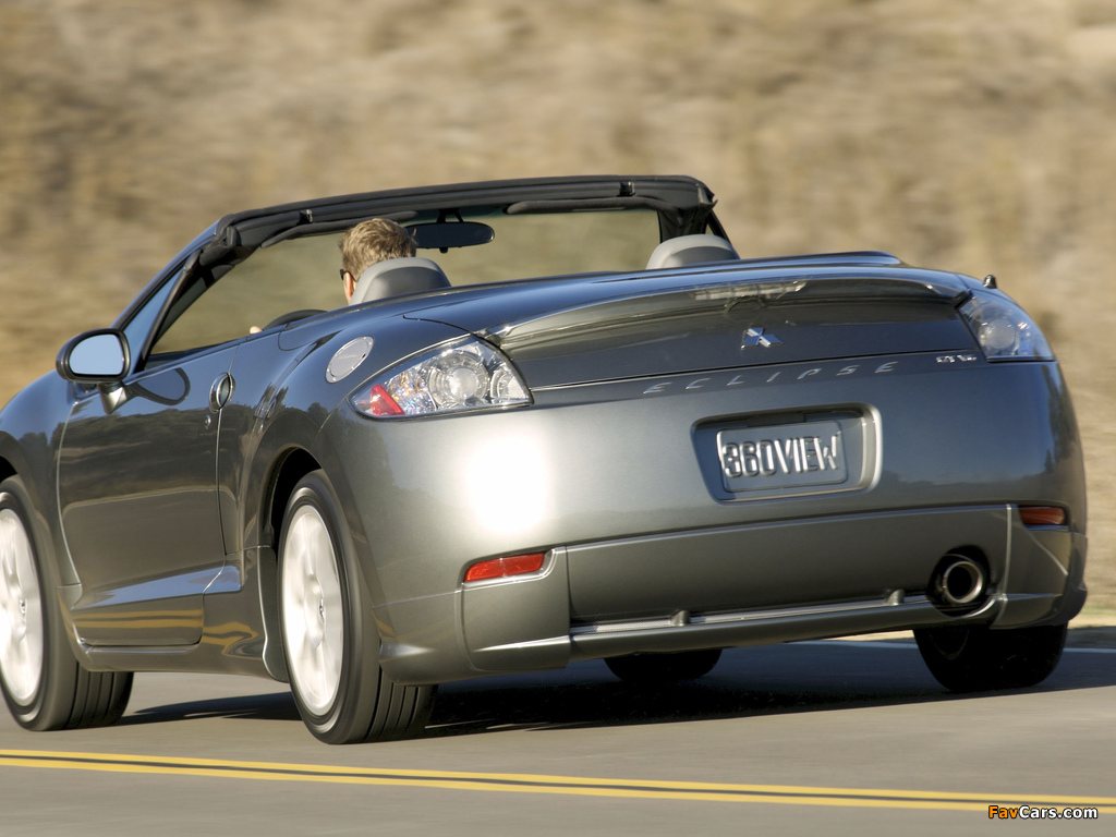 Pictures of Mitsubishi Eclipse GT Spyder Premium Sport Package North America 2006–08 (1024 x 768)