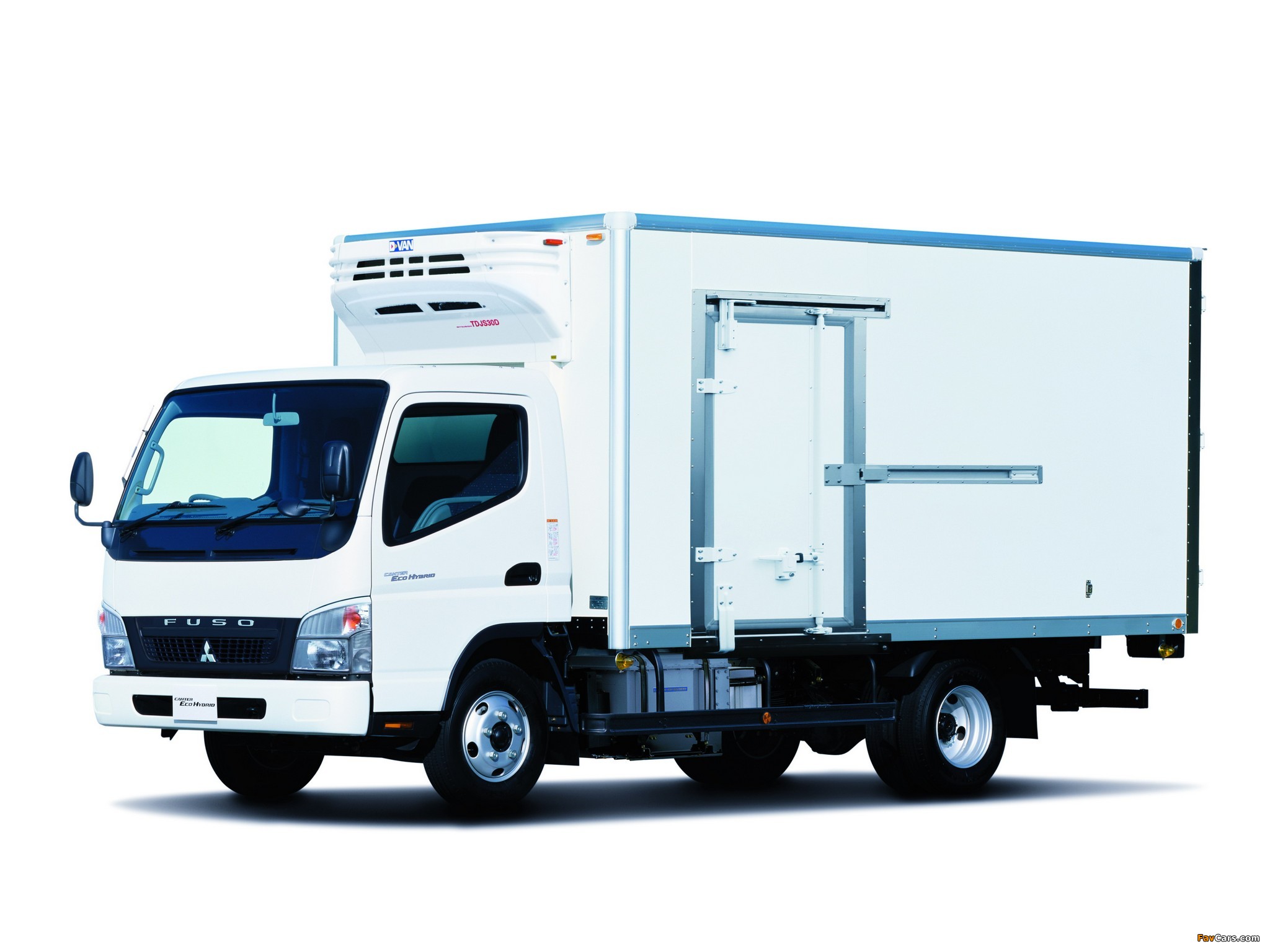 Mitsubishi Fuso Canter Eco Hybrid JP-spec (FE7) 2006–10 wallpapers (2048 x 1536)