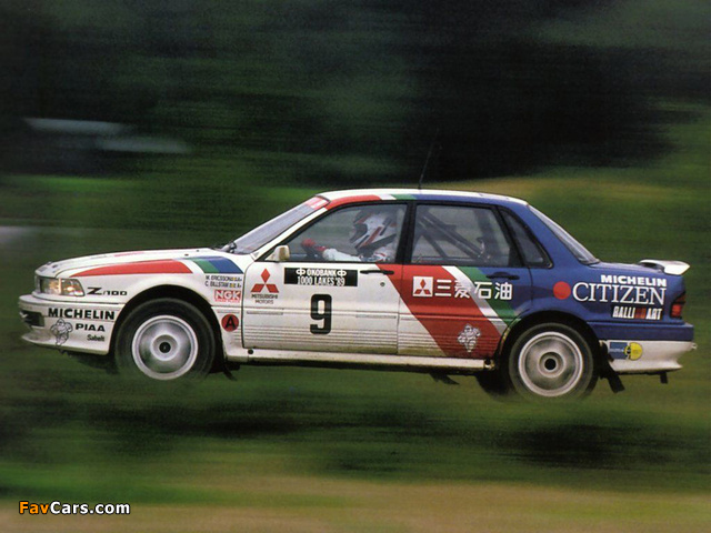 Pictures of Mitsubishi Galant VR-4RS 1000 Lakes Rally (E39A) 1989 (640 x 480)