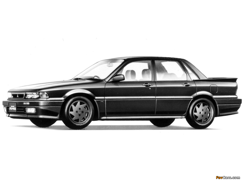 Mitsubishi Galant AMG (E33A) 1989–90 wallpapers (1024 x 768)