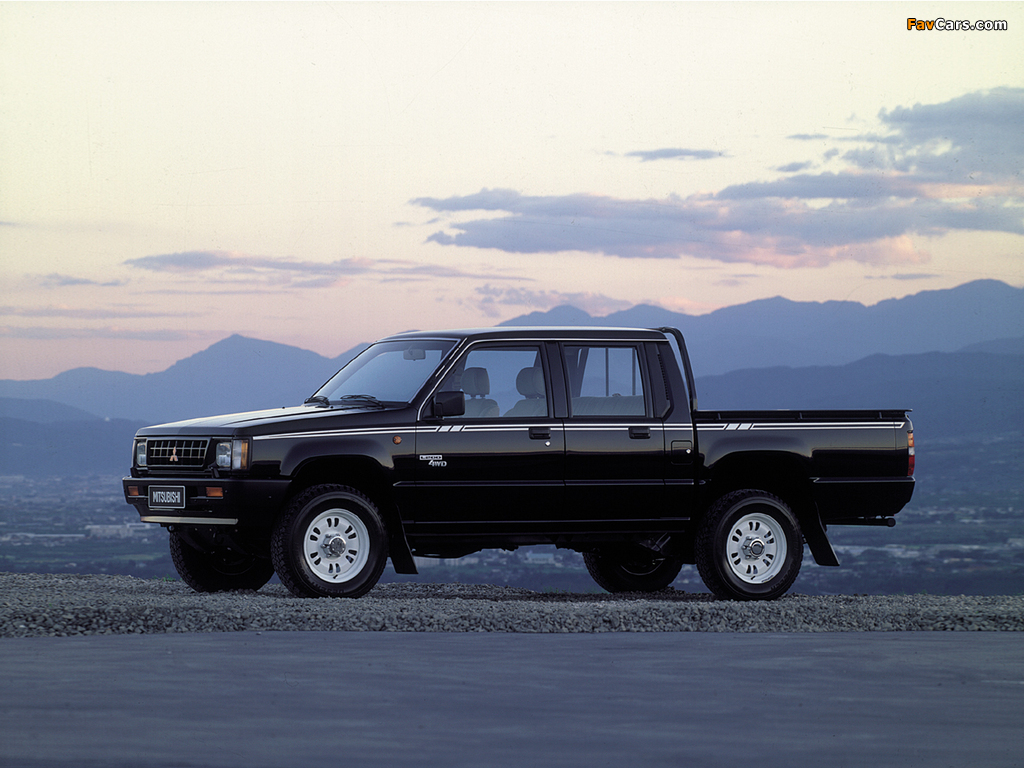 Mitsubishi L200 Double Cab 4WD 1986–96 images (1024 x 768)