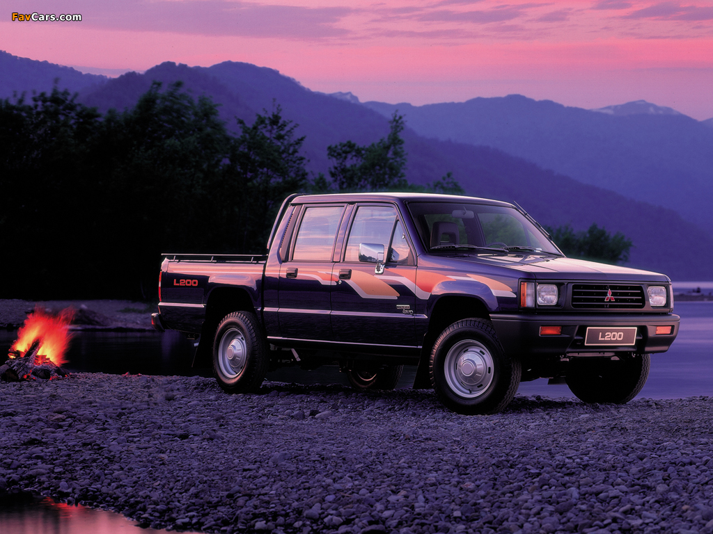 Mitsubishi L200 Double Cab 4WD 1986–96 photos (1024 x 768)