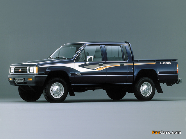 Mitsubishi L200 Double Cab 4WD 1986–96 pictures (640 x 480)