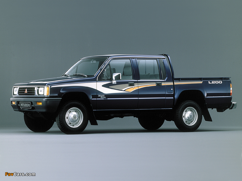 Mitsubishi L200 Double Cab 4WD 1986–96 pictures (800 x 600)