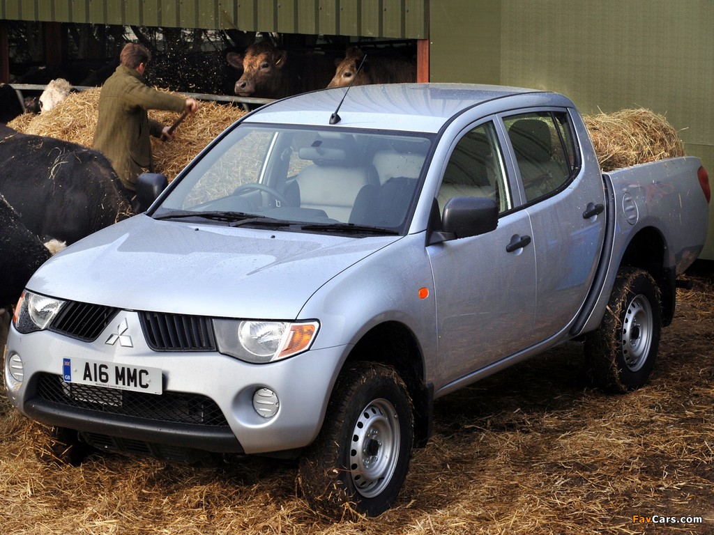 Mitsubishi L200 4Work Double Cab UK-spec 2006–10 photos (1024 x 768)