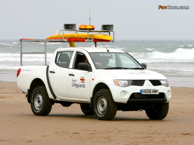 Mitsubishi L200 Beach Lifeguards 2006–10 wallpapers (640 x 480)