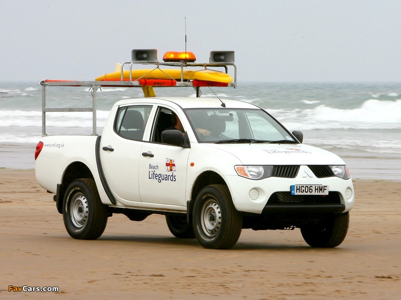 Mitsubishi L200 Beach Lifeguards 2006–10 wallpapers (800 x 600)