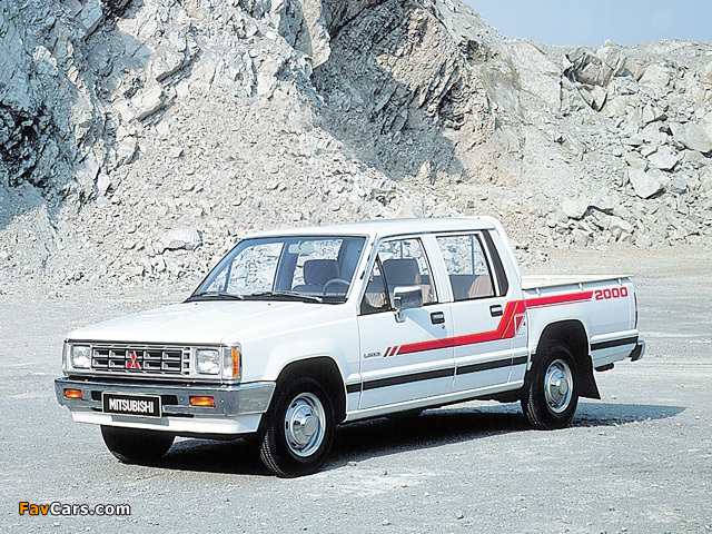 Pictures of Mitsubishi L200 Double Cab 1986–96 (640 x 480)