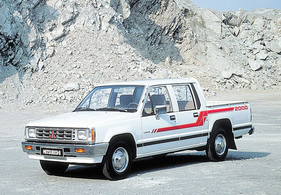 Pictures of Mitsubishi L200 Double Cab 1986–96