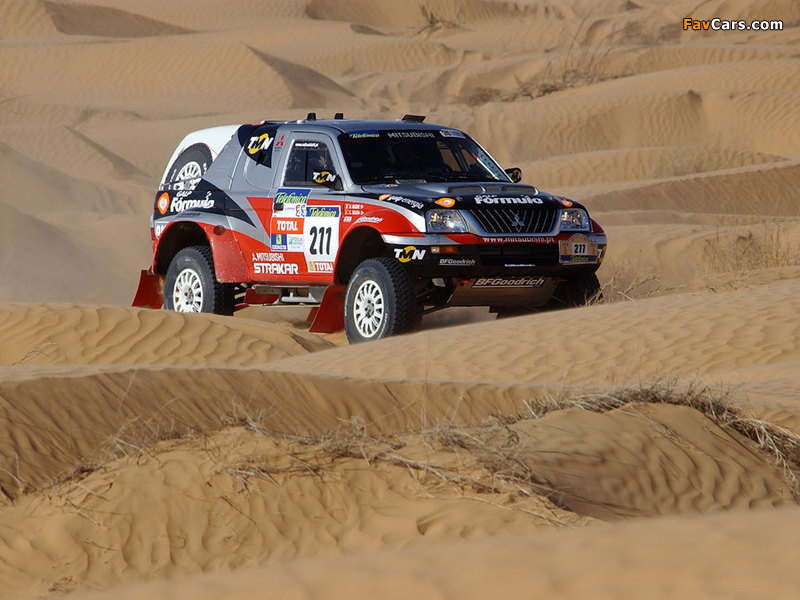 Pictures of Mitsubishi L200 Strakar Super Production Cross-Country Car 2003 (800 x 600)