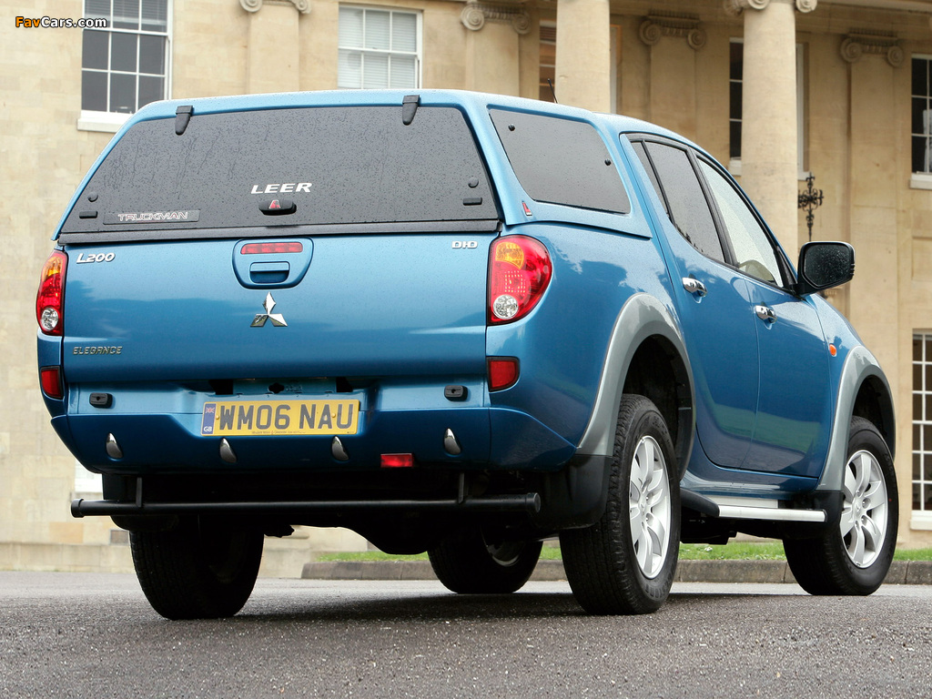 Pictures of Mitsubishi L200 4Life Double Cab UK-spec 2006–10 (1024 x 768)