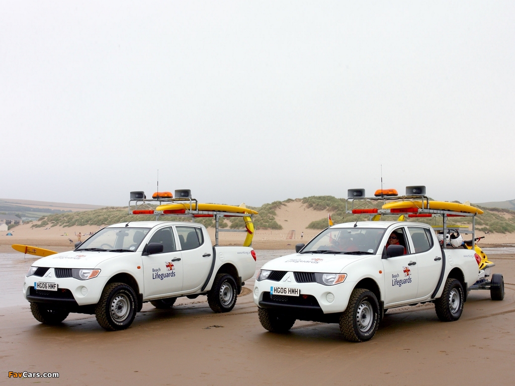 Pictures of Mitsubishi L200 Beach Lifeguards 2006–10 (1024 x 768)