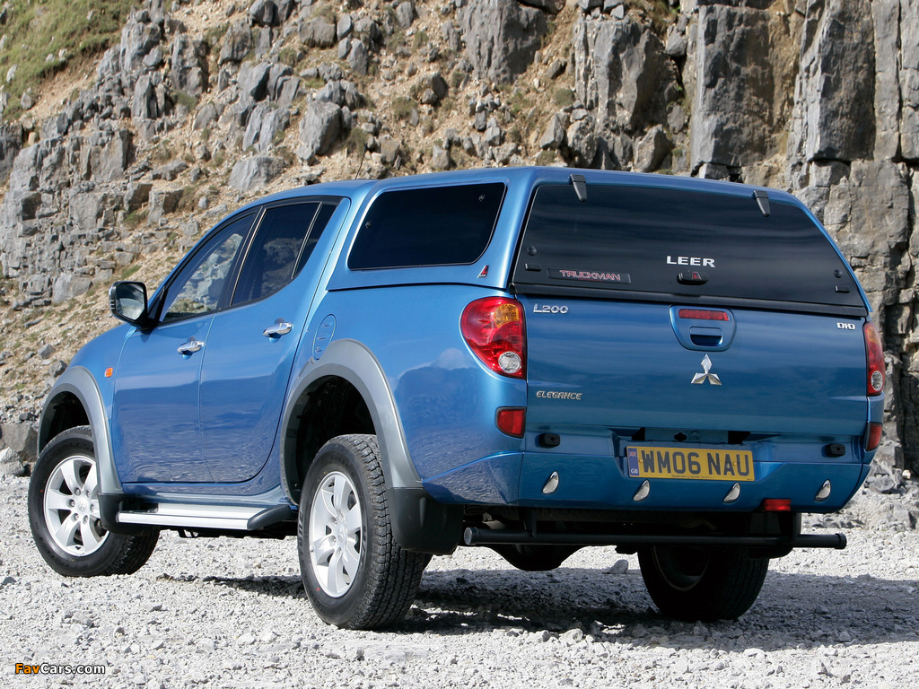 Mitsubishi L200 4Life Double Cab UK-spec 2006–10 wallpapers (1024 x 768)